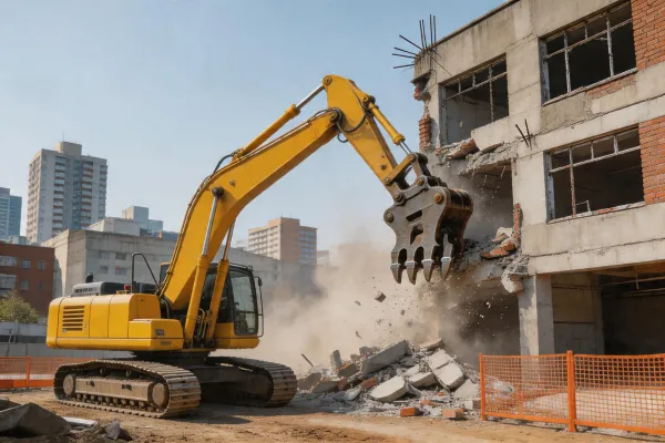 Demolition excavator