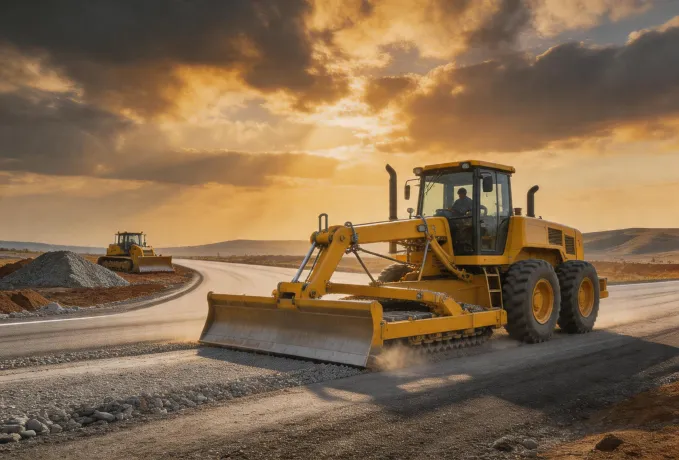 Caterpillar road construction